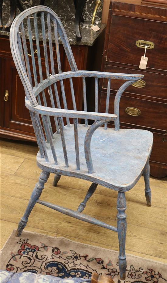 A painted Windsor chair